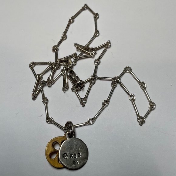 Vintage Sterling Silver KCB Kathy Bransfield  inspirational Necklace . 17” long - Picture 1 of 7